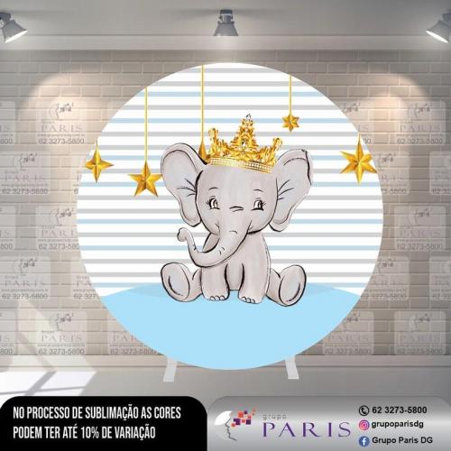 Painel Sublimado Elefante Cute