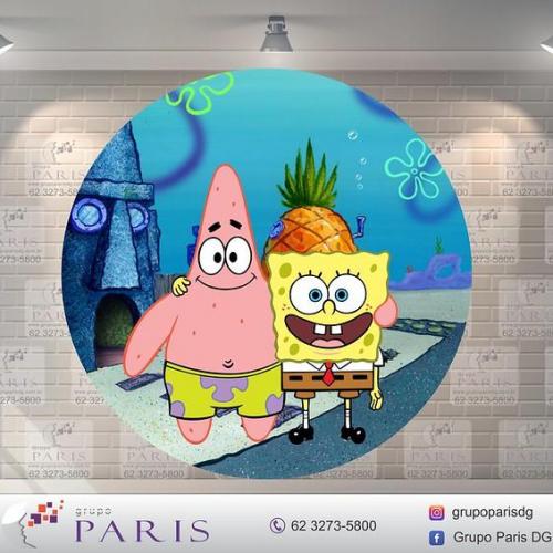 Painel Sublimado Bob Esponja