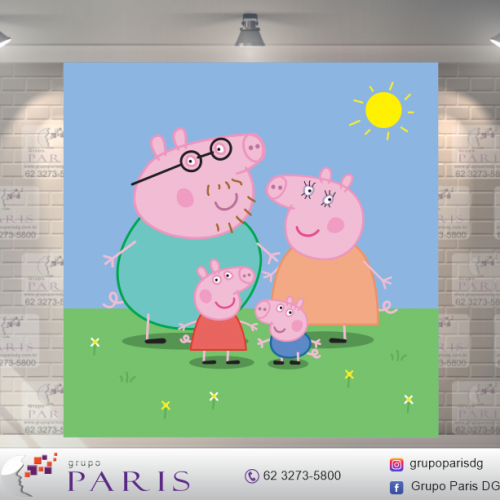 Painel Sublimado Peppa Pig