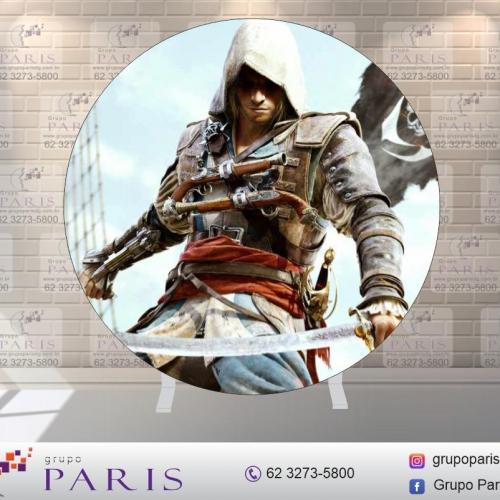 Painel Sublimado Redondo Assassin's Creed