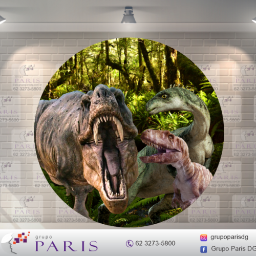 Painel Sublimado Dinossauro / Jurassic Park