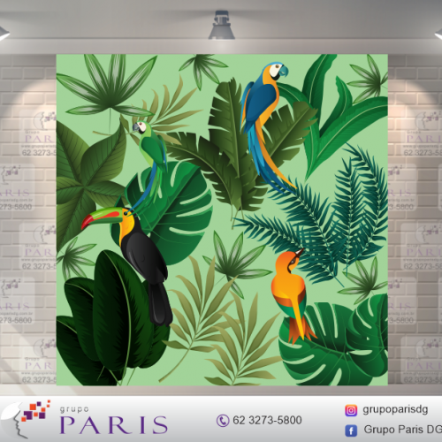 Painel Sublimado Tropical / Estampas / Folhas