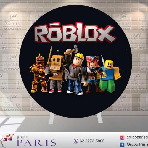 Painel Sublimado Redondo Roblox