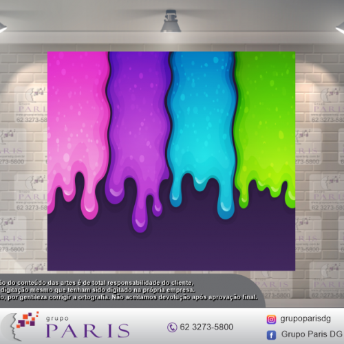 Painel Sublimado Slime